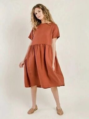 Tradlands Nico Dress in Rust